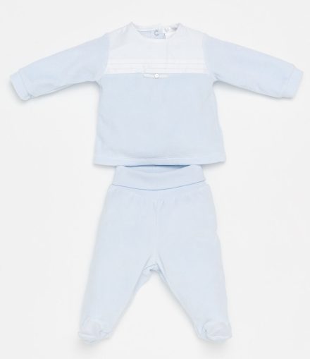 Deolinda baby boy velvet babygrow