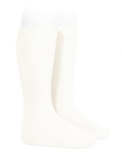 basic-plain-knee-high-socks-cream (1)