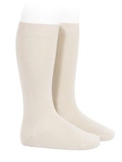 basic-plain-knee-high-socks-linen